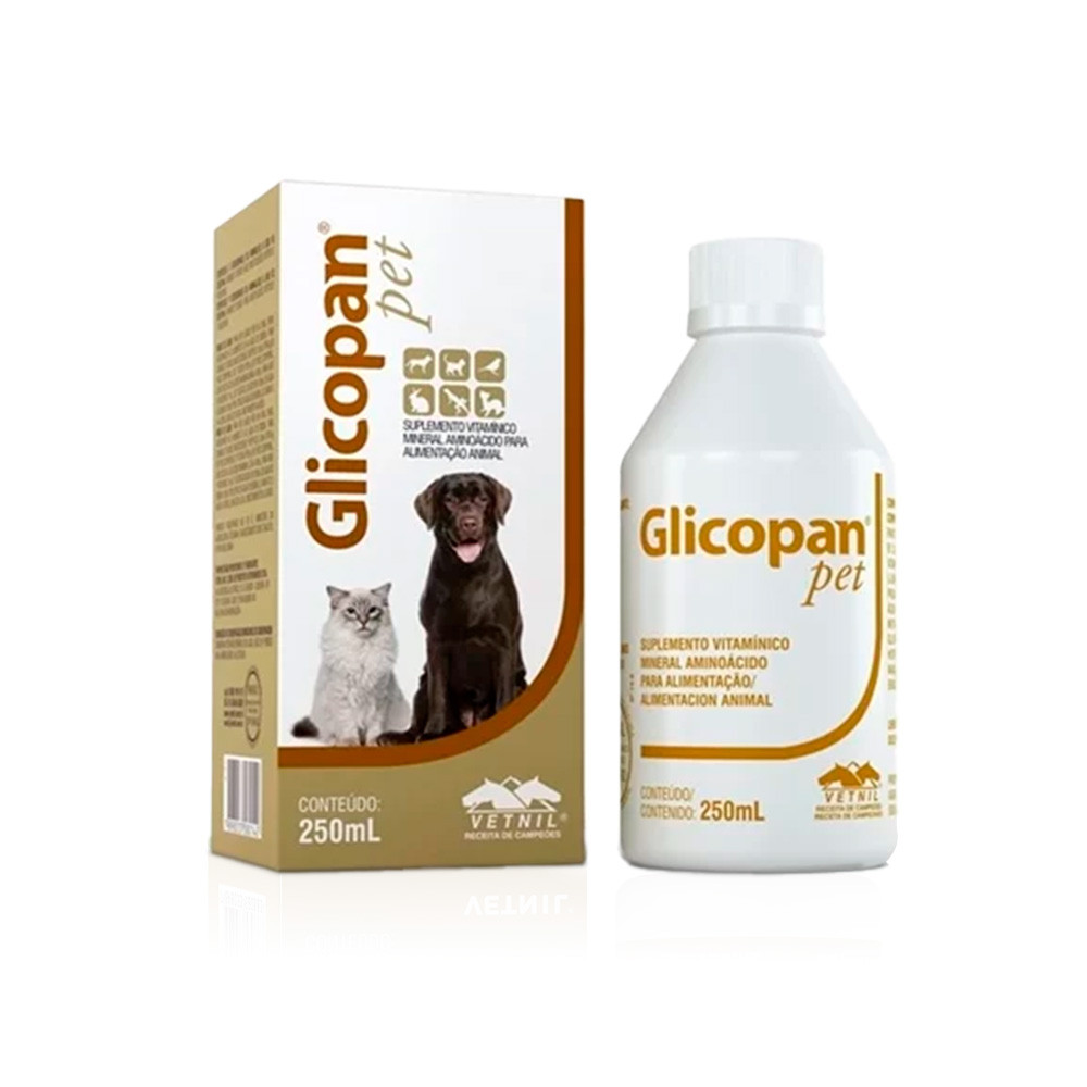 Glicopan Pet Suplemento Vitamínico Mineral - Vetnil - 250ml