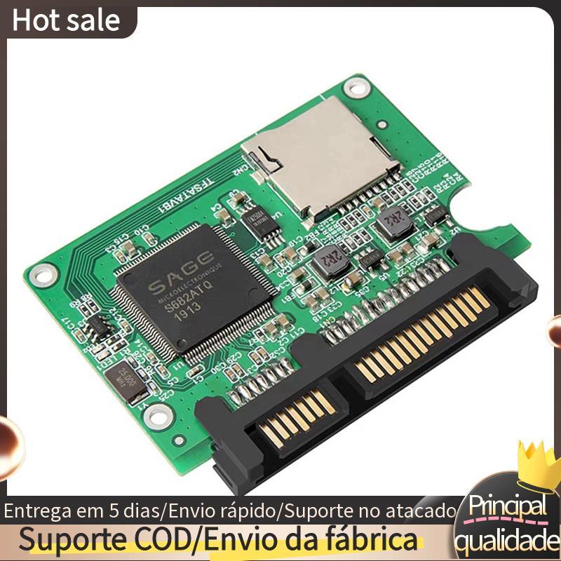 Leitor De Cartão TF Micro-SD Para Notebook Adaptador Sata Conversor De Disco Rígido SSD
