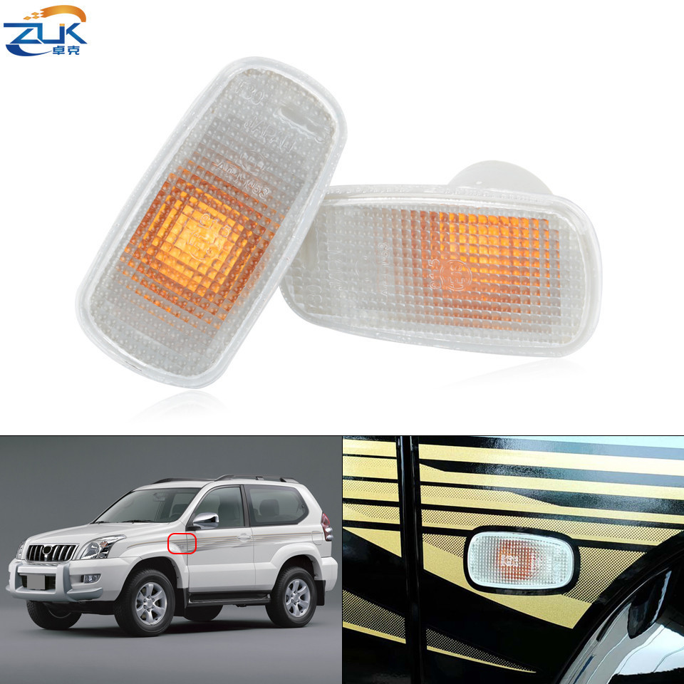 ZUK Fender Lâmpada Lateral Turn Signal Light Para TOYOTA LAND CRUISER PRADO 2002-2010 RAV4 LEXUS SC430 2001-2005 LH = RH