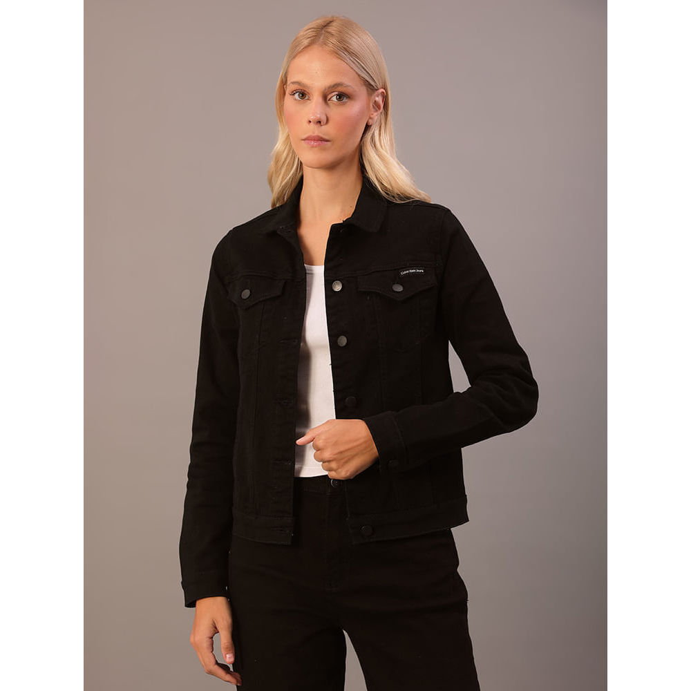 Jaqueta Color Trucker Infinite Black Calvin Klein Jeans - Preto