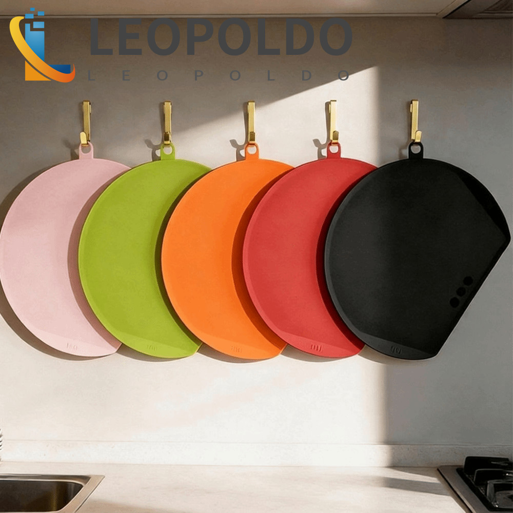 Tábua De Corte LEOPOLDO TPU , Semicircular Em Forma De D À Prova De Molde , Bloco De Cozinha