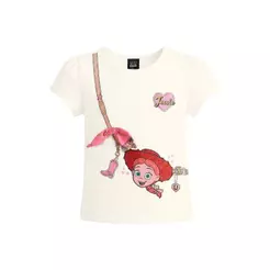 Blusa infantil menina Toy Story em meia malha Brandili