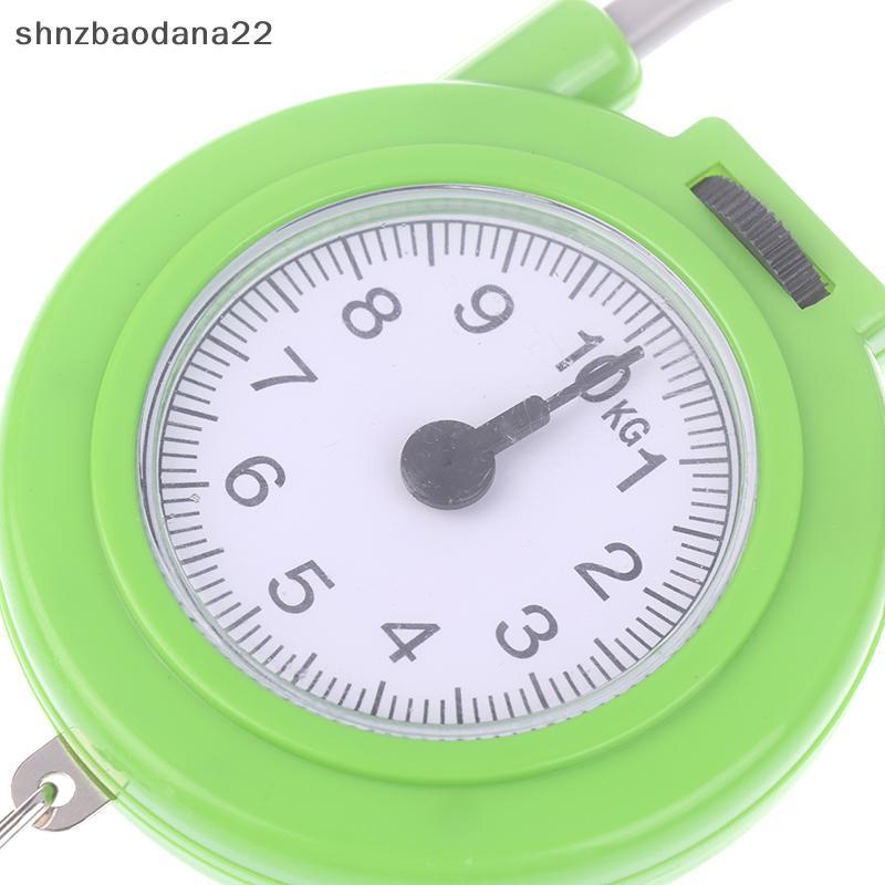 [Shnzd] 10KG Poeta Ponteiro Balança De Bagagem Primavera Portátil Mala Manuseada Bolsa De Viagem Ponderação Gancho De Pe