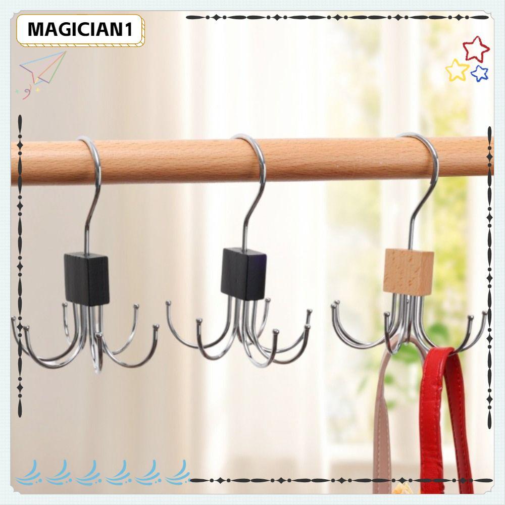 Cabide MAGICIAN , Gancho Giratório Para Guarda-Roupa , Organizador Universal De Cinto De Seis Garras Sem Rastros