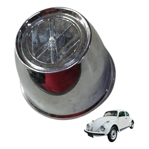 Calota Central Vw Fusca Brasilia Cromada Ate 1994