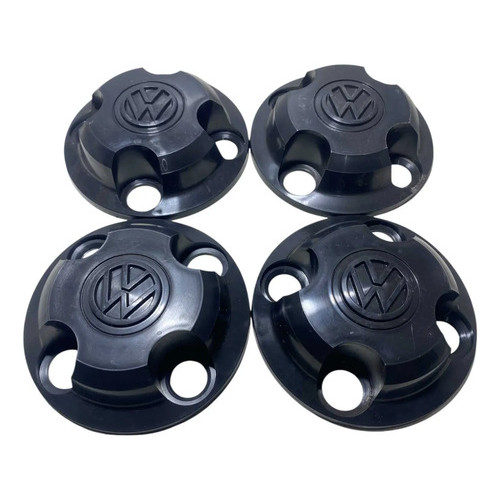Kit Calota Calotinha Vw Gol G1 G2 G3 G4 Aro 13 14 15  95 206 Preta