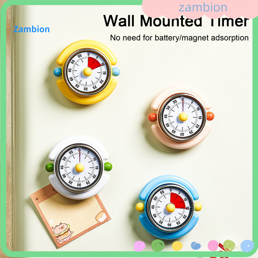Retro Kitchen Timer Stainless Steel 60-minute Mechanical with Magnetic Back – Perfect Countdown for Cooking Baking and
