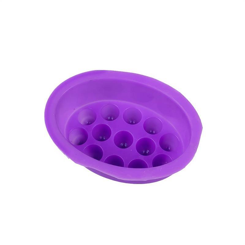 HIHAP 3d Silicone Sabão Molde Massagem Forma Para Terapia Fazendo Ferramenta Oval Spa Artesanato Acessórios — imagem 2 de 2