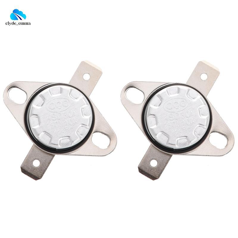 2X KSD301 AC 250V 10A 125 Celsius NC Interruptor De Controle De Temperatura Termostato