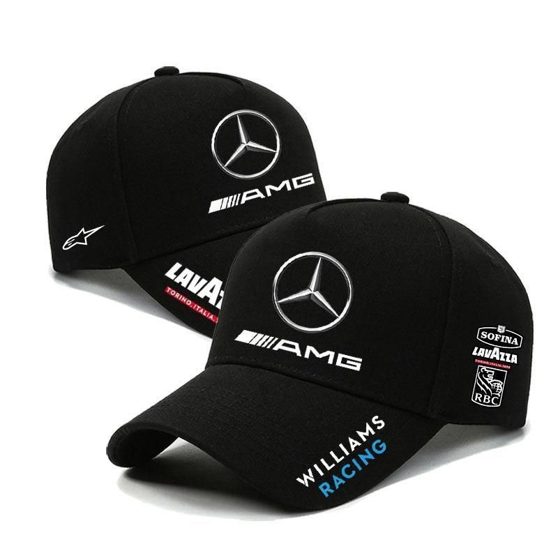 Bonés de Beisebol da Equipe Mercedes-AMG Williams Racing para Homens, Chapéu Esportivo Confortável, Ajustável, Respiráve