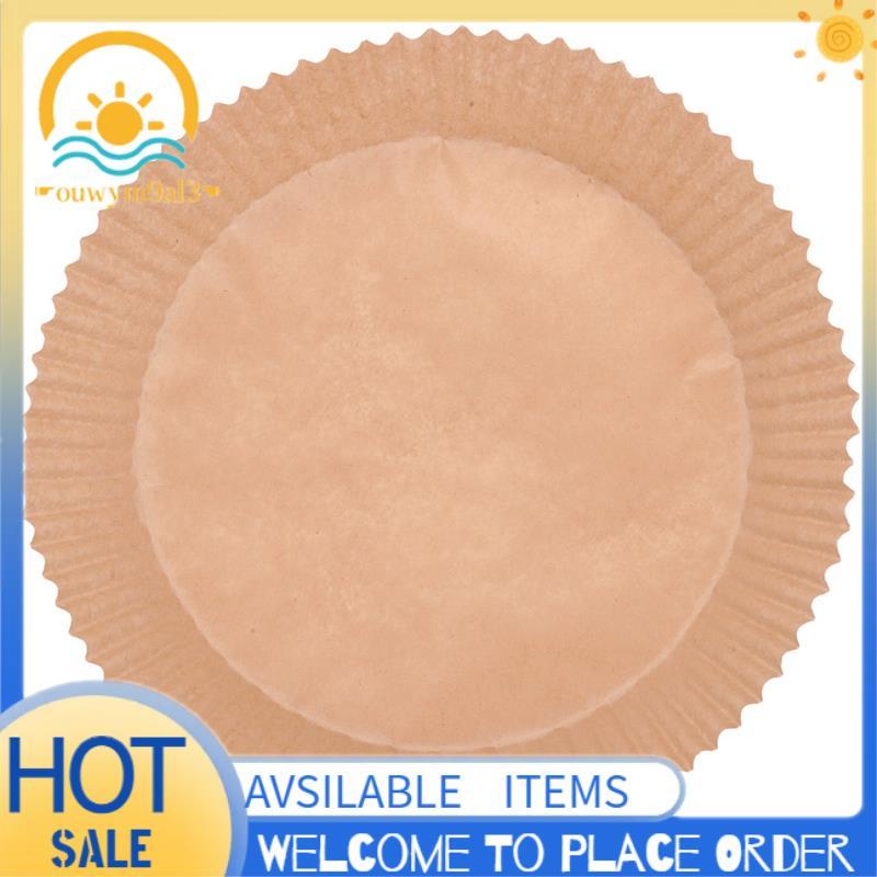 Forros De Papel Pergaminho Para Fritadeira A Ar , 100 Peças , Antiaderentes , Descartáveis , Cesta , Redondo Não Perfura