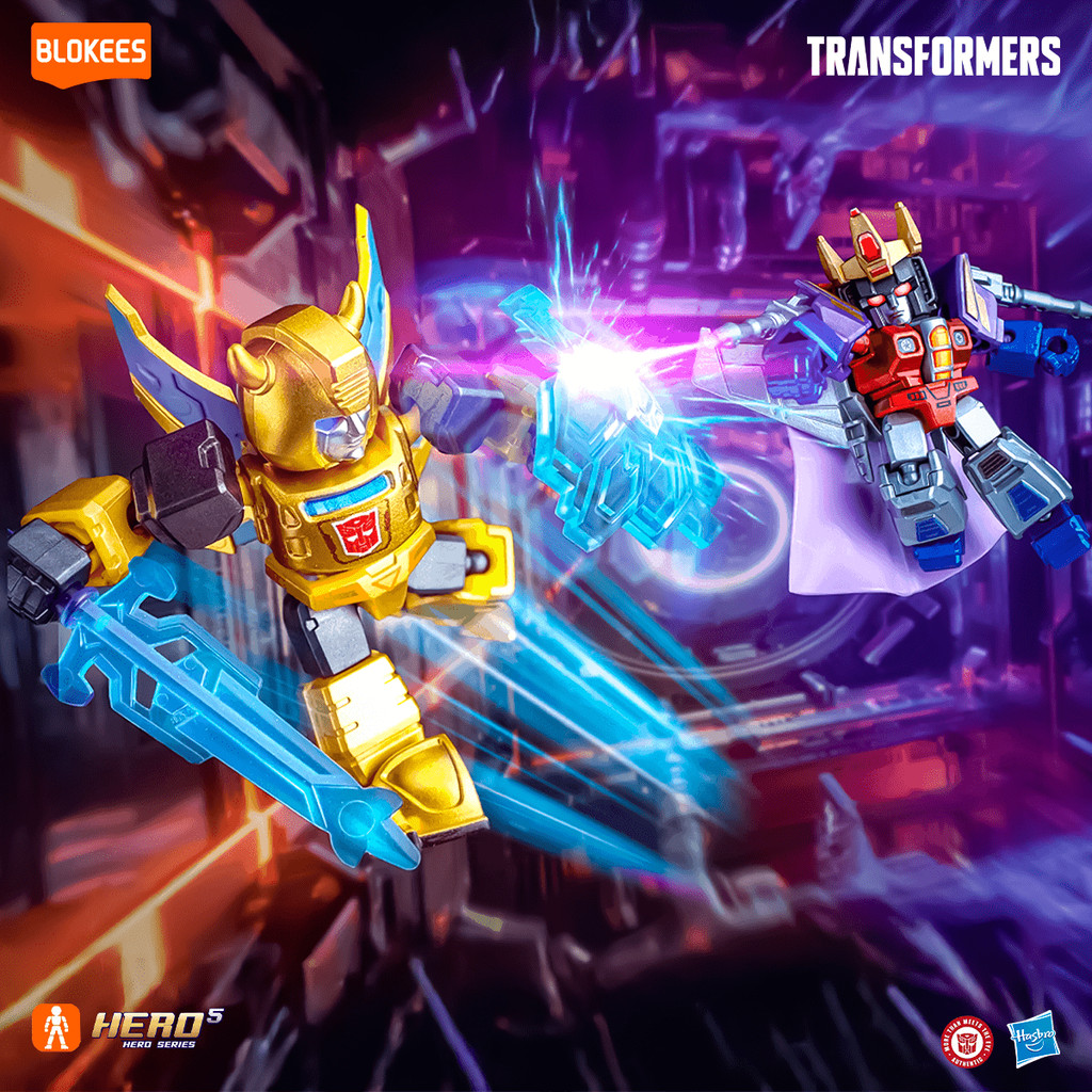 Blokees Transformers Defender Version The Overthrow Blind Box Surpresa Mini Figuras Colecionáveis — imagem 2 de 2
