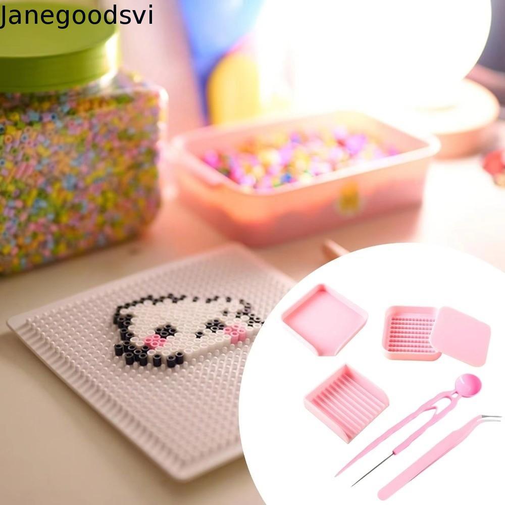 Kit De Bandeja Para Colheita De Contas De Fusíveis JANEGOODSVI , Pinça De Agulha Única Feita À Mão DIY