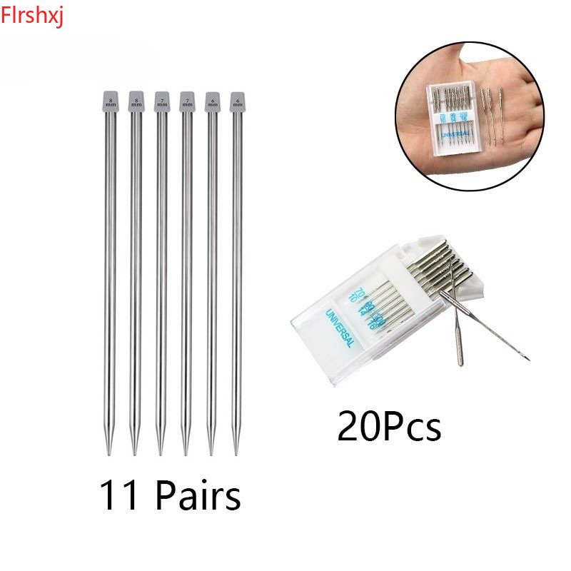 1 Conjunto De Agulhas Para Máquina De Costura , Suprimentos De Malha Com De Suéter De Agulha Única De 35 Cm