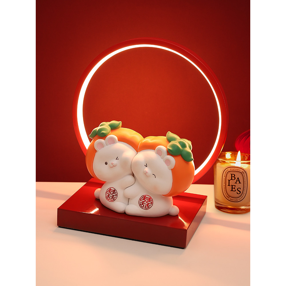 Decorações de noivado presentes de casamento para recém-chegados casais decorações de coelho decorações de quarto de cas