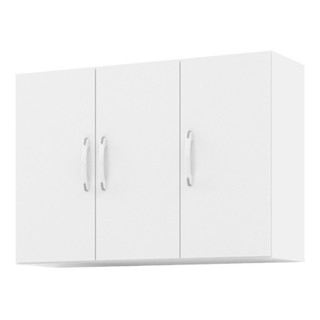 Armário Aéreo Multiuso 3 Portas Parede Suspenso Multiuso Cozinha Quarto Branco em Oferta na Shopee