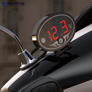 EAZYLIVING Digital LED Voltímetro Painel De Tensão Medidor DC 9V A 24V Para Acessórios Da Motocicleta P4Y5 em Oferta na Shopee