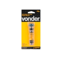 Estanho Tubo 25gr 1,0mm 63 X 37 Vonder - 74 38 633 715