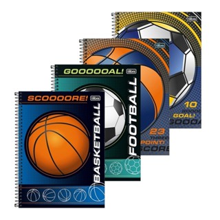 Caderno Espiral Tilibra Universitário Score Capa Dura 1 Matéria 80 Folhas - Embalagem com 4 Unidades (SORTIDO) em Oferta na Shopee