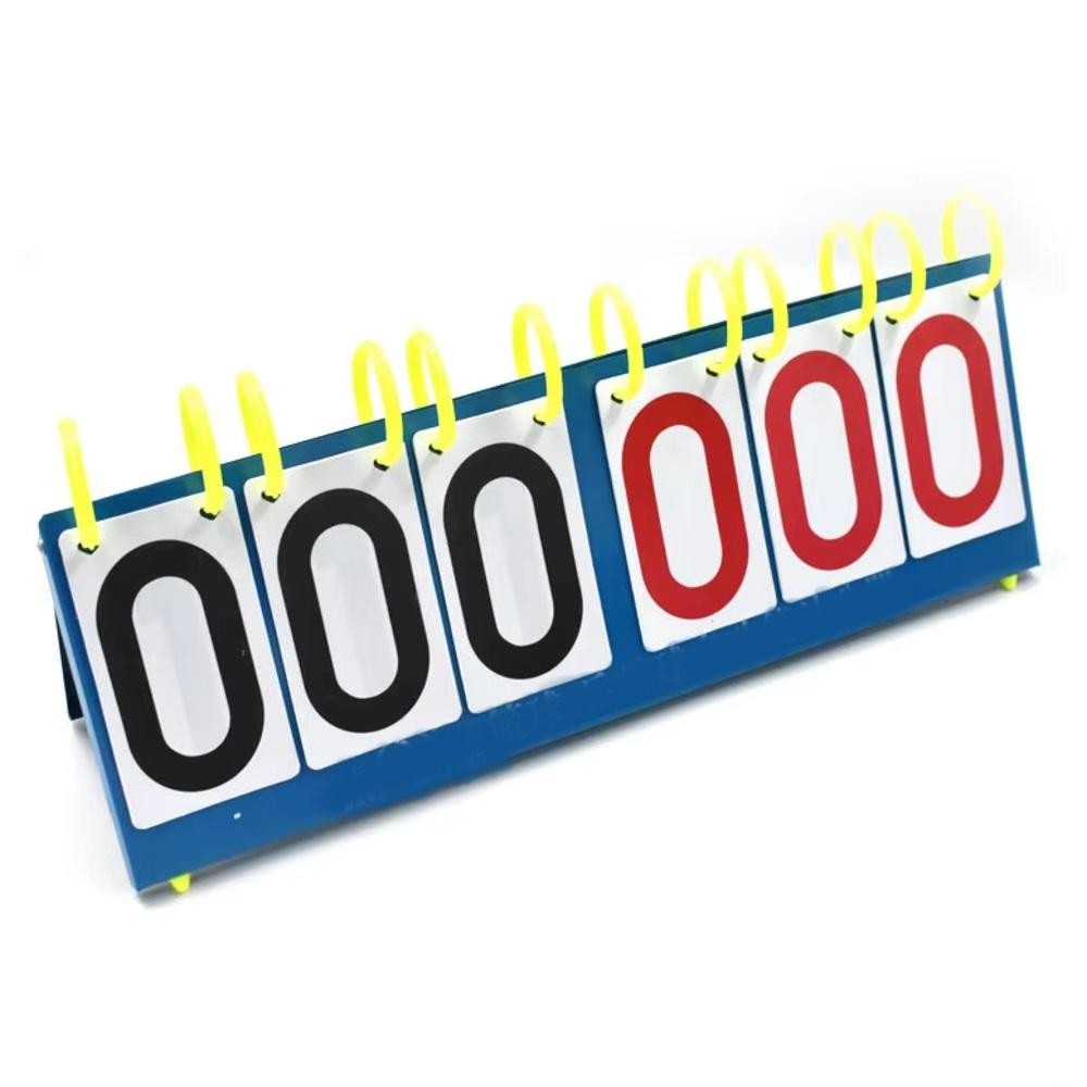 PLACAR 6 DIGITOS DE MESA GRANDE CONTADOR PONTOS TRIPLO 999 PONTOS MARCADOR MANUAL BASQUETE FUTEBOL
