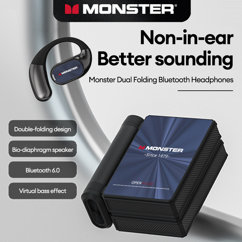 Monster AC530 Fones De Ouvido Sem Fio Bluetooth Alta Fidelidade Qualidade Som 6.0 HD Chamada Cancelamento Ruído Estéreo - detalhe