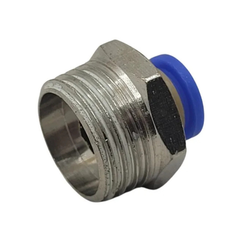 Conexão pneumática reta macho rosca 1/2 npt tubo 10mm -10pçs