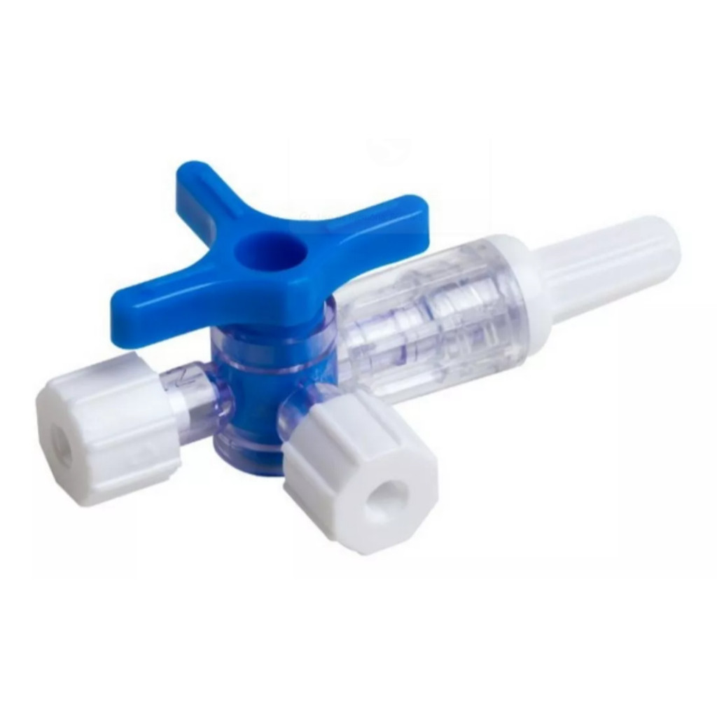 Torneirinha 3 Vias Luer Lock Com 50 Unidades - Mistura de solucoes Harmonização, terapia venosa.