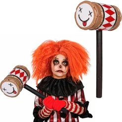 Martelo de Brinquedo pra Fantasia de Palhaço Assassino de Halloween Grande