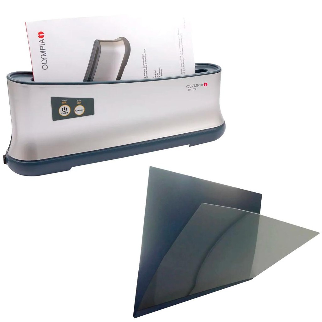 Encadernadora Térmica 220V Até 200 Folhas A4 + 50 Capas Térmicas para encadernações de  01 a 10 folhas