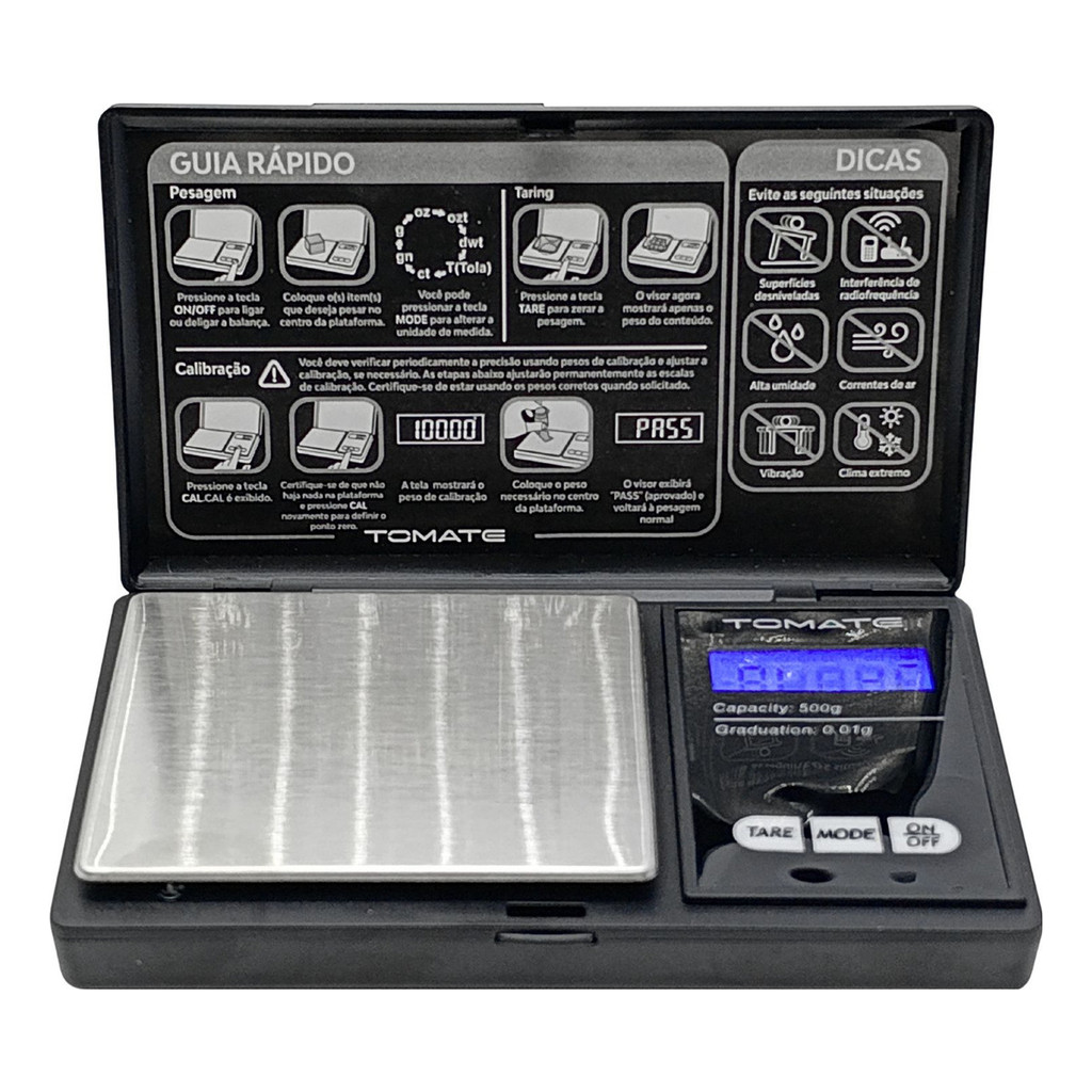 Balança Digital 500g Precisão 0,01g Ideal Para Ourives em Oferta na Shopee