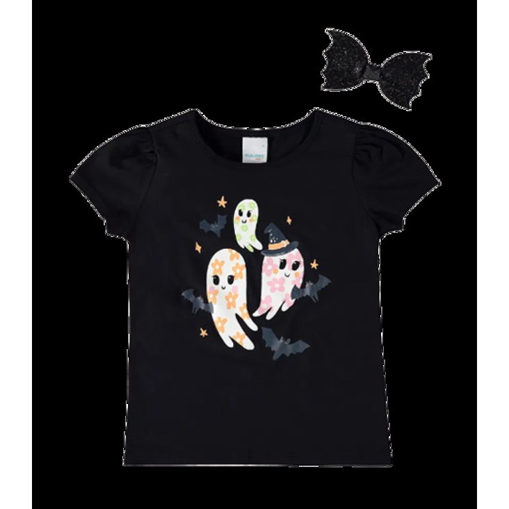 BLUSA INFANTIL MENINA FANTASMAS EM ALGODÃO MALWEE KIDS ROSA