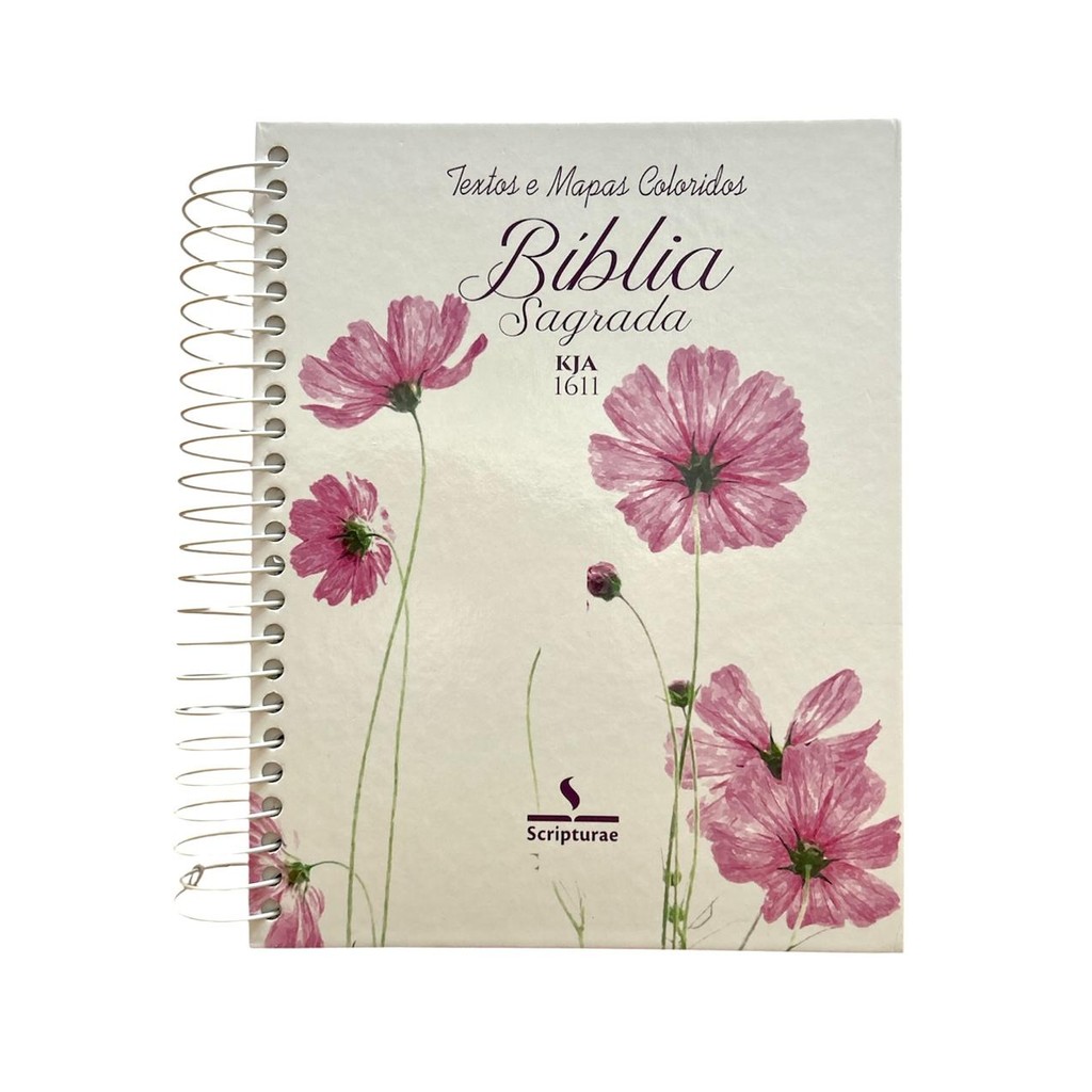 Bíblia Anote King James 1611 Atualizada Texto Colorido Espiral - Cosmo em Oferta na Shopee