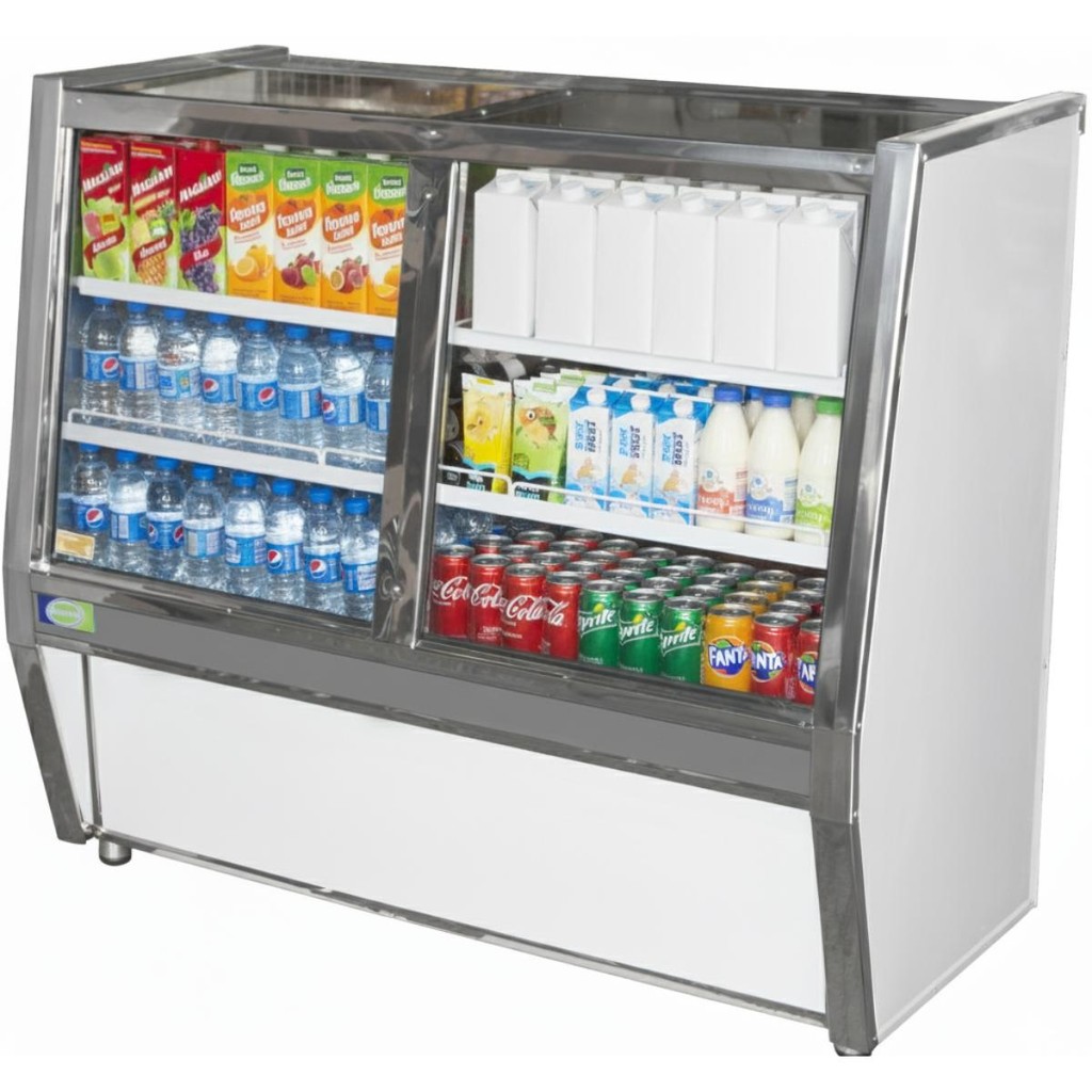 Balcão Pop Refrigerado 1,25m Expositor Para Bebidas Placa Fria Refrirangel