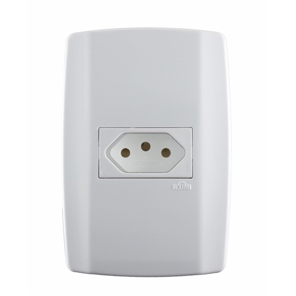 Tomada Slim Ilumi 2P+T 20A Com Placa 4X2