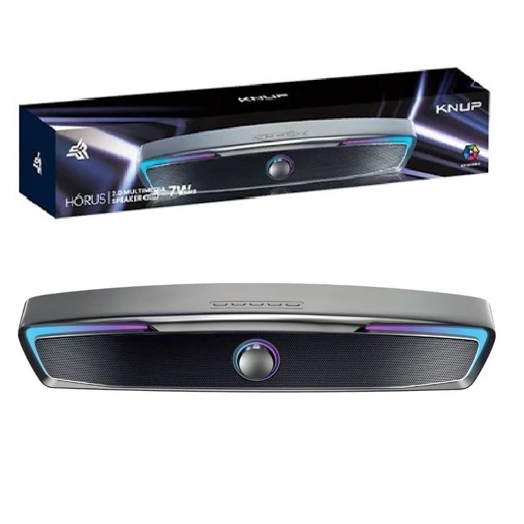 Caixa De Som Multimídia Mini Soudbar 2.0canais Pc/tv/notbook