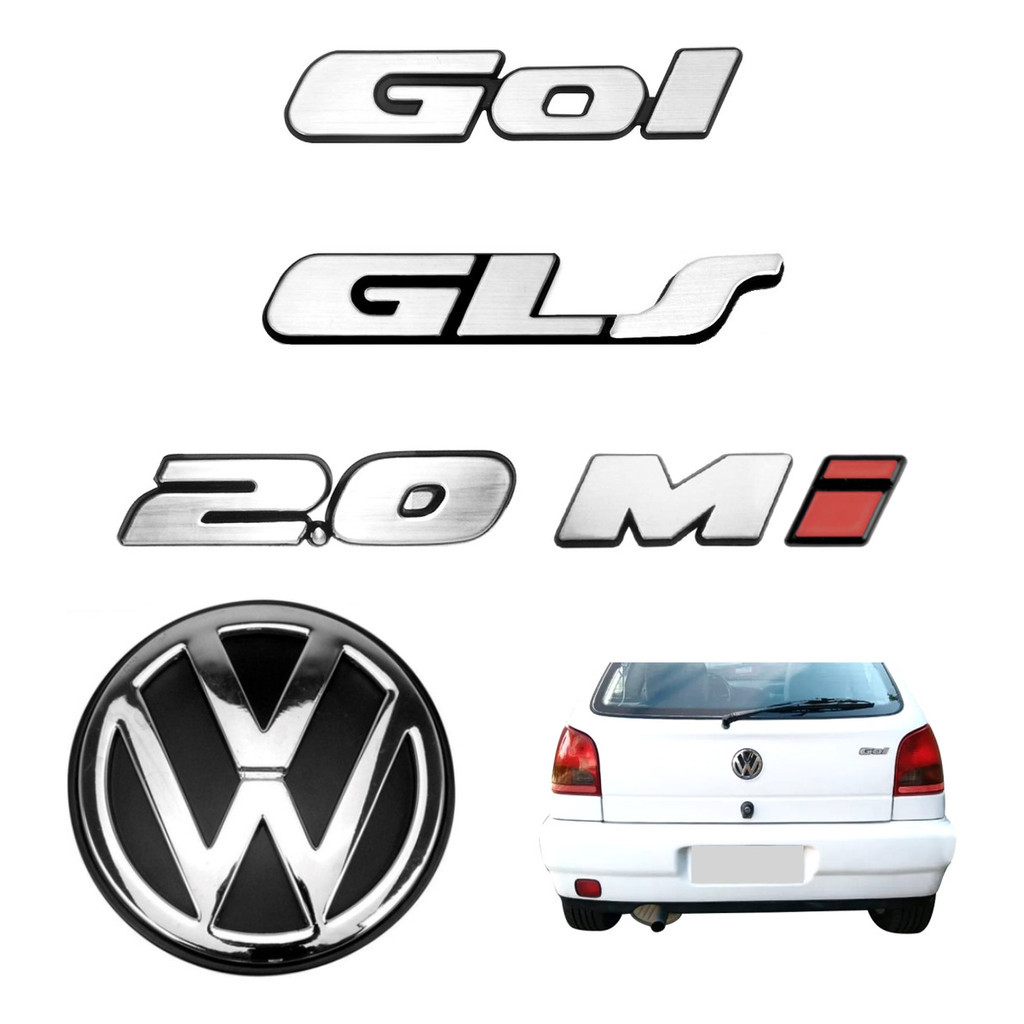Emblemas Gol Gls 2.0 Mi + Vw Da Mala - Bola G2 - 95 À 99
