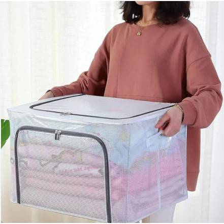 Caixa Organizadora Dobrável Multiuso Decorativa Compacta Para Roupas Brinquedos Viagem Moderna