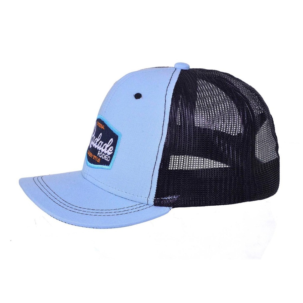 Boné Radade Infantil cor Azul  com lateral em Tela de Nylon Preto - 8276