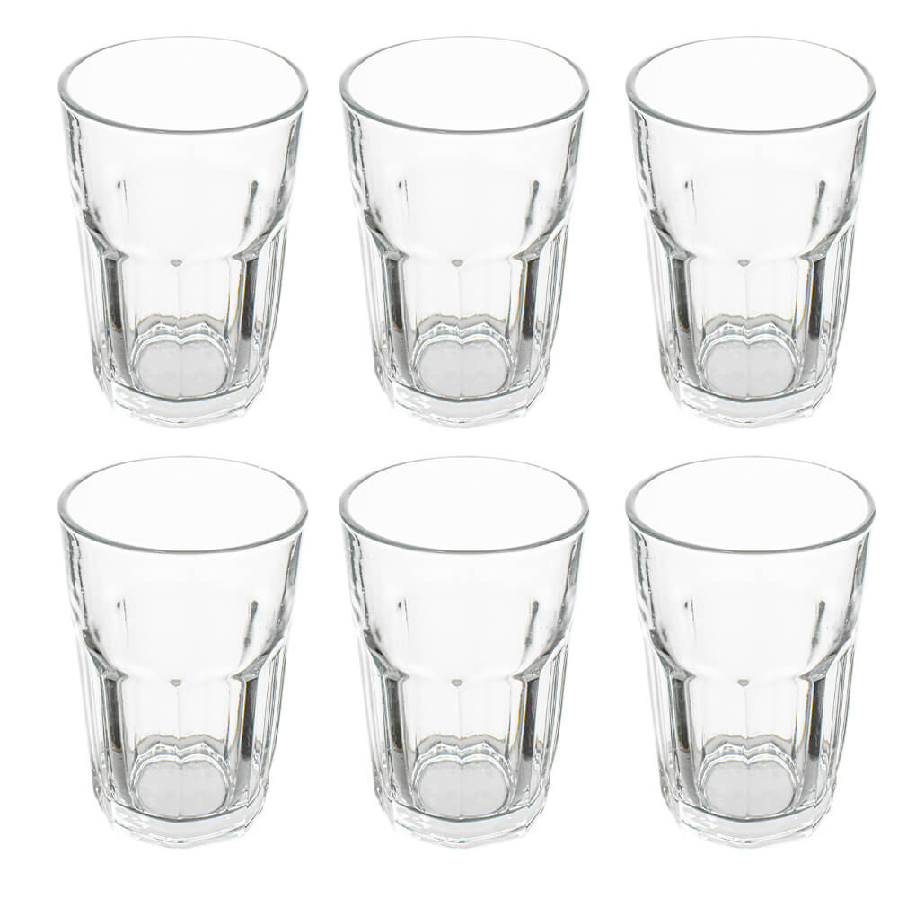 Jogo de Copo de Vidro Isis Transparente 360ml 6 Peças - Vista Home