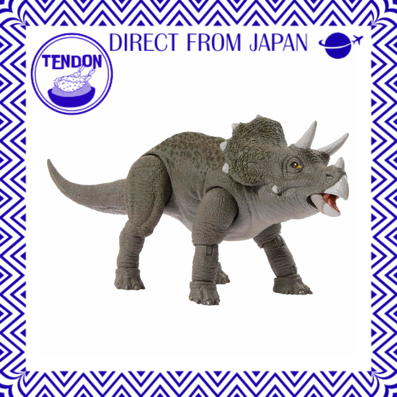【DIRETO DO JAPÃO】Mattel Jurassic World Hammond Collection Triceratops Figura Dinossauro Brinquedo Móvel Grande