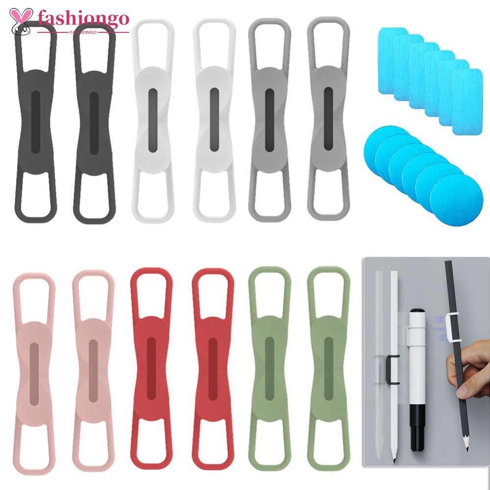 Porta-Lápis Magnético FASHIONGO , Suporte De Caneta Ajustável De Silicone Para Mesa , Geladeira , Quadro Branco , Acessó