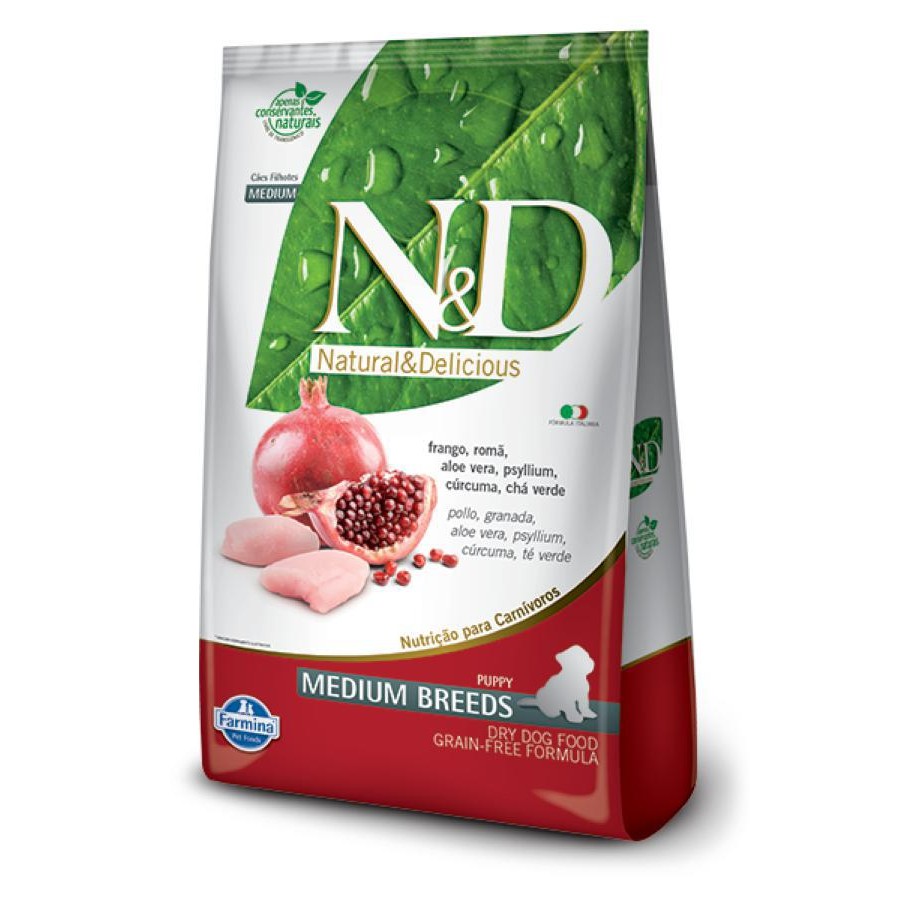 Ração para cães filhotes porte médio N&D Natural e Delicious 2,5kg