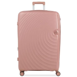 Mala de Viagem Grande 32kg Polipropileno 4 Rodas Cartagena Rosé