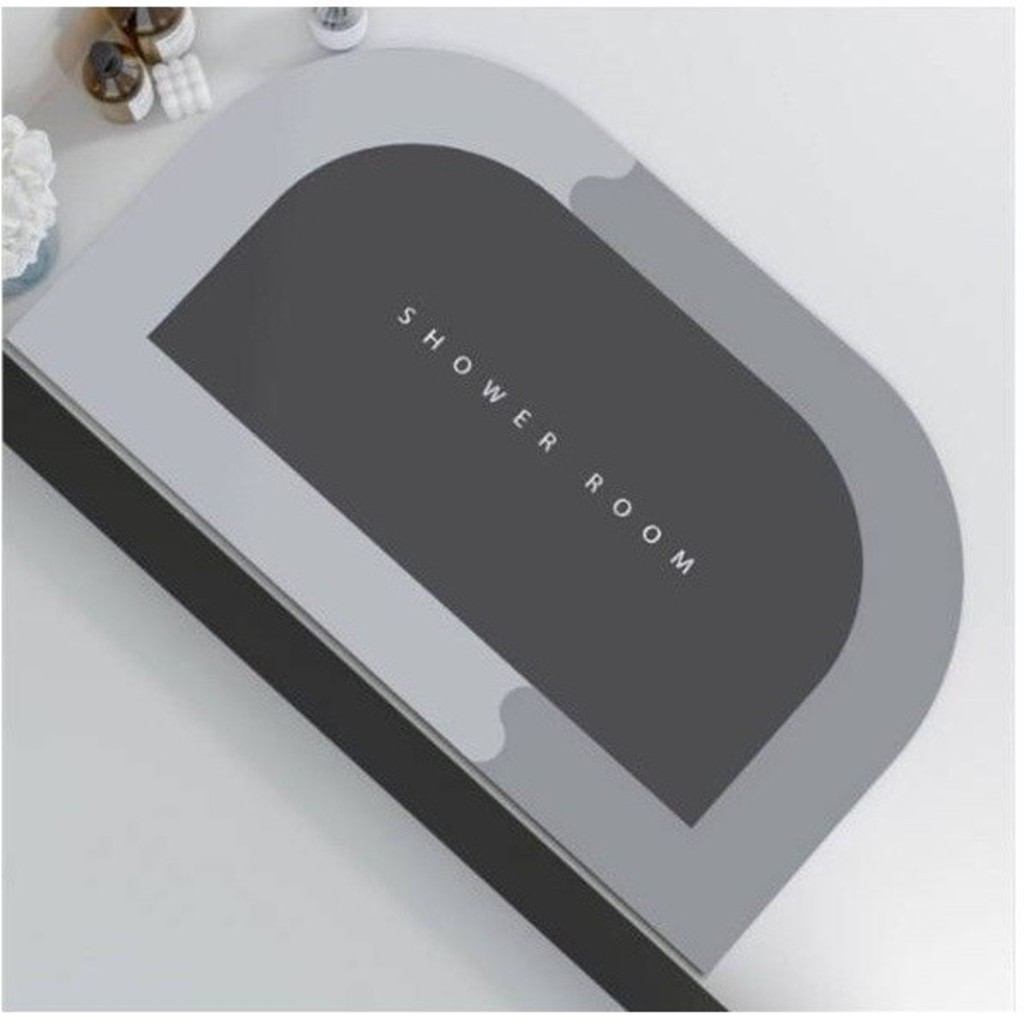 Kit2 Tapete antiderrapante super absorvente para banheiro, secagem rápida, cor aleatória Ming