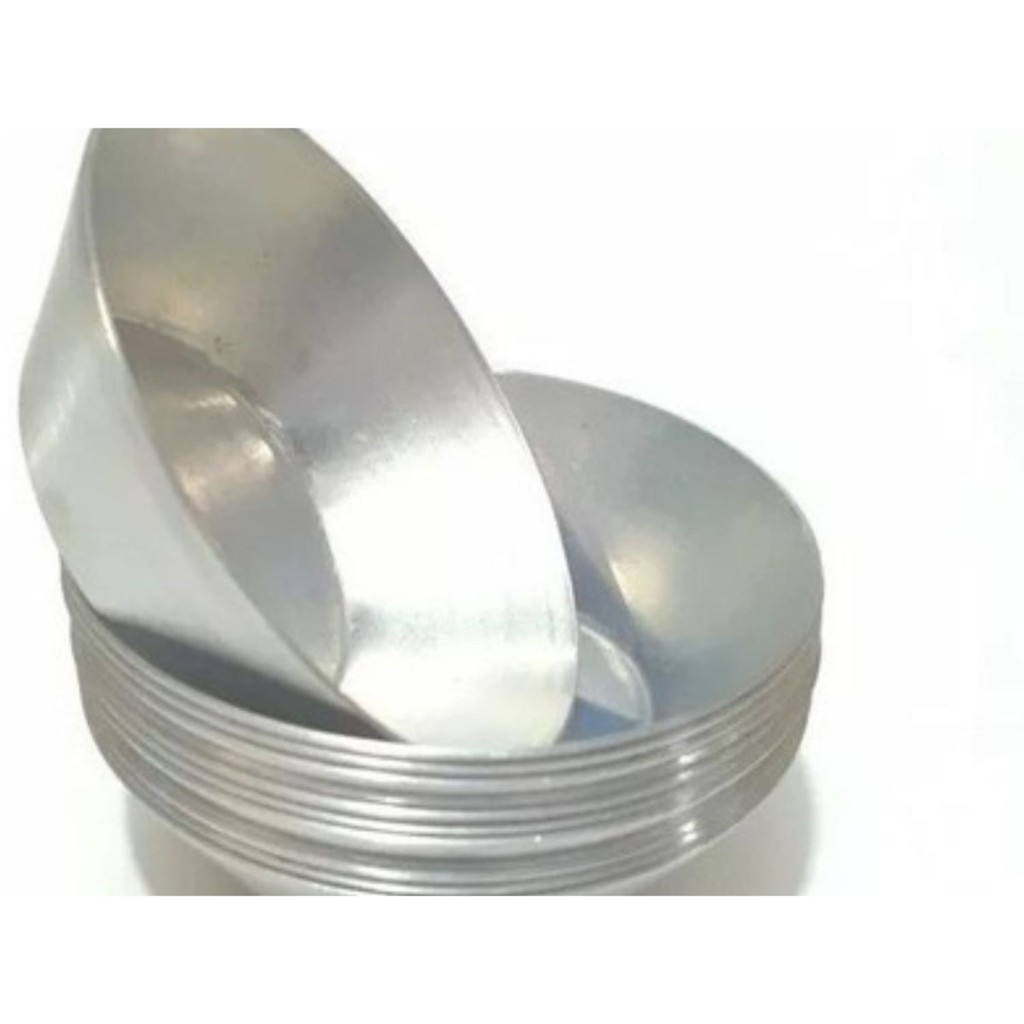 Forma Mini Empada N°3 Alumínio 6,8cm C/12un - Fest Formas