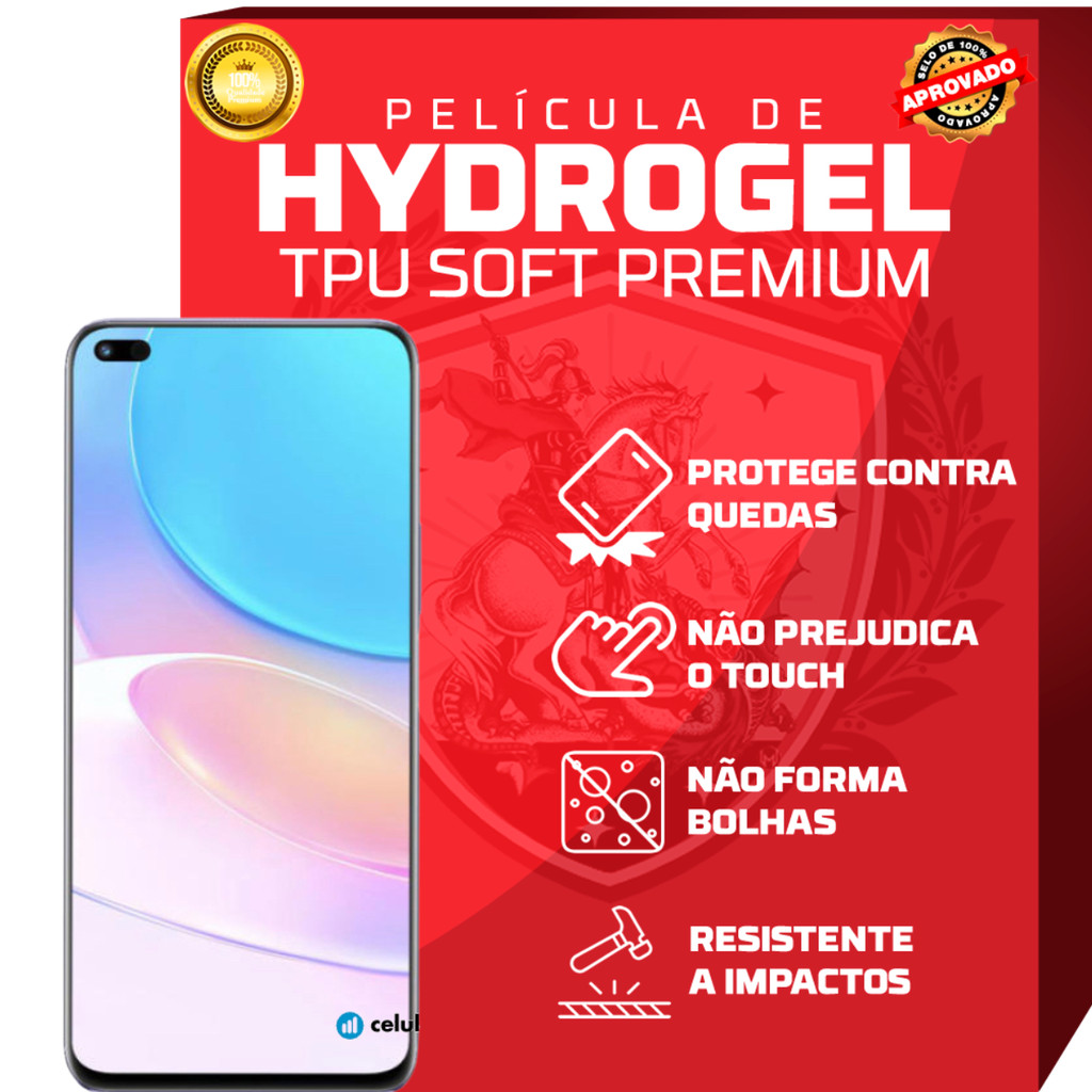 Pelicula Hidrogel HD para celular Smartphone Honor Todos Os Modelos Honor X8c Honor Magic7 Lite