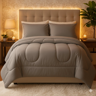 Edredom  400 Fios Percal Gelado Dupla Face Solteiro Casal Queen King Antialérgico Grosso Avulso em Oferta na Shopee