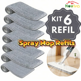 Refil Mop Spray Magica | Esfregão Rodo | Refil de Microfibra -Escolha a Quantidade em Oferta na Shopee