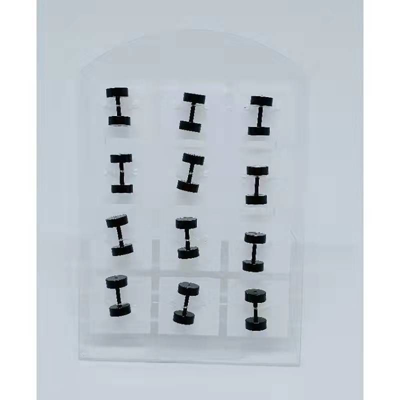Cartela de Alargador do 1 ao 10mm Plástico Acrílico cartela kit 12 Unidades brinco
