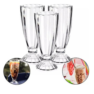 Jogo 12 Taças Milkshake Sorvete Açai Suco Sobremesa 360ml Restaurante Sorveteria Lanchonete